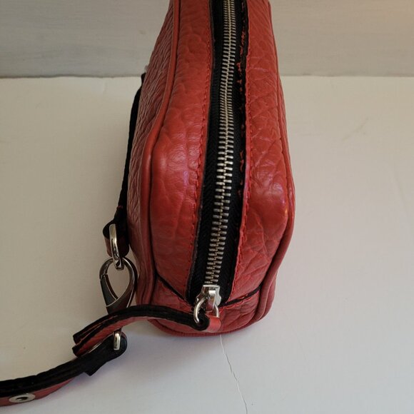 AB Bellucci Red Leather Clutch Handbag, Asia Bellucci Red Clutch - Picture 4 of 6